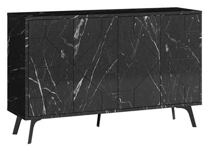 Μπουφές από Ξύλο Ursula Μαύρος 123x35x77.5cm - Pakketo