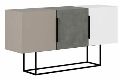Μπουφές Estella Ξύλινος Antique - Μόκα - Λευκό 150x42x79.5cm - Pakketo