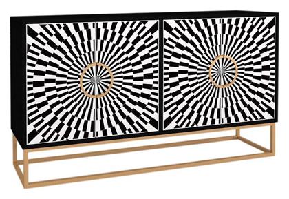 Μπουφές Gradel Ξύλινος Μαύρος 150x35x83.6cm - Megapap
