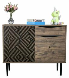 Μπουφές Home Ξύλινος με Συρτάρια 90x39.5x75cm - Fylliana