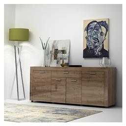 Μπουφές Joseph Ξύλινος με Συρτάρια Καρυδί 177x40x76cm - Megapap