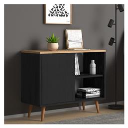 Μπουφές Luce Ξύλινος Μαύρο Antique - Oak 80x35x66cm - Megapap