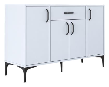 Μπουφές Luther Ξύλινος με Συρτάρια Λευκό 120x40x78.5cm - Pakketo