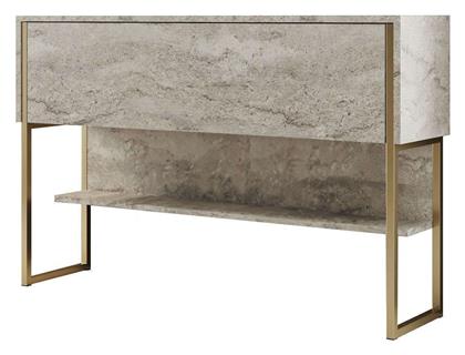 Μπουφές Luxe Ξύλινος Travertine - Χρυσό 120x30x80cm - Megapap