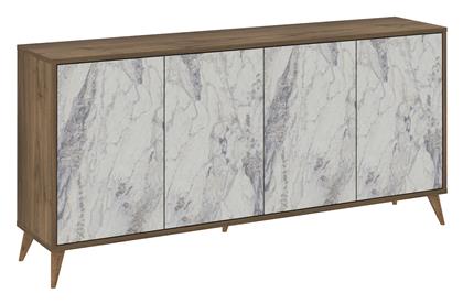 Μπουφές Ξύλινος Δρυς/λευκό Μάρμαρο 180x35x79cm - ArteLibre