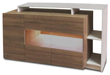 Μπουφές Ξύλινος Καρυδί / Λευκό 155x44x93.5cm - LH Home Furniture