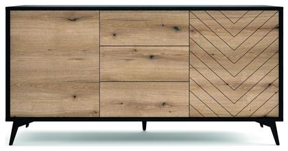 Μπουφές Ξύλινος με Συρτάρια Ανθρακί 154x39x77cm - LH Home Furniture