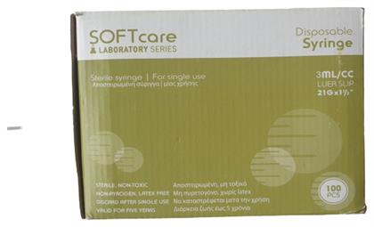 Softcare Σύριγγες 21G 3ml 100τμχ Bournas Medicals