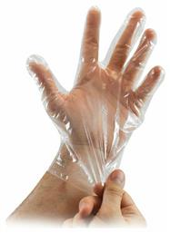 Touch Polyethelene Powder Free Disposable Γάντια Πολυαιθυλενίου Χωρίς Πούδρα σε Διάφανο Χρώμα 100τμχ Bournas Medicals