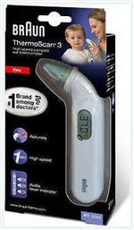 Thermoscan 3 Ψηφιακό Θερμόμετρο Αυτιού με Υπέρυθρες Κατάλληλο για Μωρά Braun