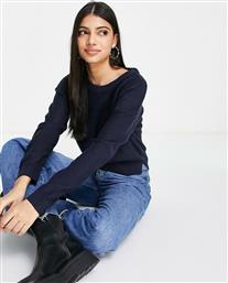 Brave Soul grunge crew neck jumper in dark blue από το Asos