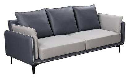 Brighton Τριθέσιος Καναπές Γκρι 220x84εκ. Woodwell