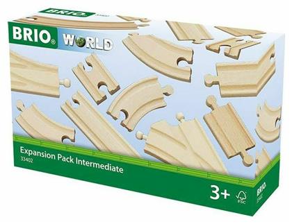 Expansion Pack Intermediate Ράγες Σιδηρόδρομου για 3+ Ετών Brio Toys