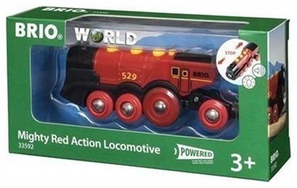 Mighty Red Action Locomotive Τρενάκι με Ήχο και Φως για 3+ Ετών Brio Toys