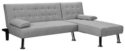 Brisk Γωνιακός Καναπές Κρεβάτι 200x146x75εκ. Γκρι - Pakketo