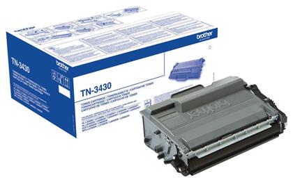 TN-3430 Γνήσιο Toner Laser Εκτυπωτή Μαύρο 3000 Σελίδων (TN-3430) Brother