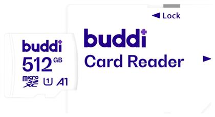 microSDXC 512GB Class 4 U1 A1 Buddi