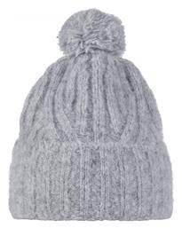 Beanie Unisex Σκούφος Πλεκτός σε Γκρι χρώμα Buff