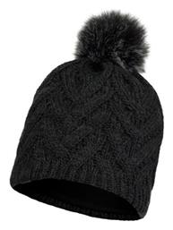 Caryn Pom Pom Beanie Γυναικείος Fleece Σκούφος με Πλεξούδες Graphite Buff