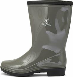 Buffalo 17008-3 Γυναικείες Γαλότσες Γκρι από το MyShoe