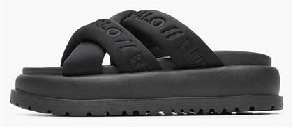 Γυναικεία Σανδάλια Flatforms σε Μαύρο Χρώμα Buffalo