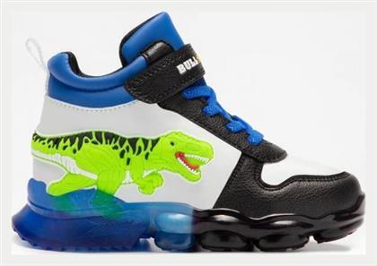 Παιδικά Sneakers High T-Rex με Φωτάκια για Αγόρι Πολύχρωμα Bull Boys