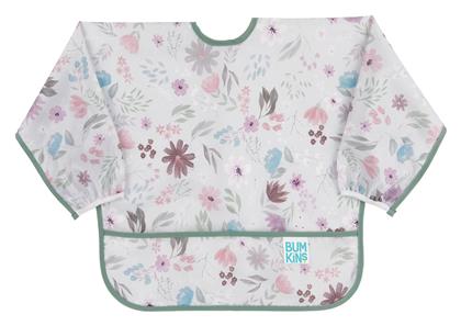Floral Αδιάβροχη Ποδιά Υφασμάτινη με Κορδόνι, Τσέπη & Μανίκια για 6 m+ Bumkins