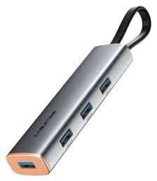 CT-HUBP4 USB 3.0 Hub 4 Θυρών με σύνδεση USB-C Γκρι Cabletime