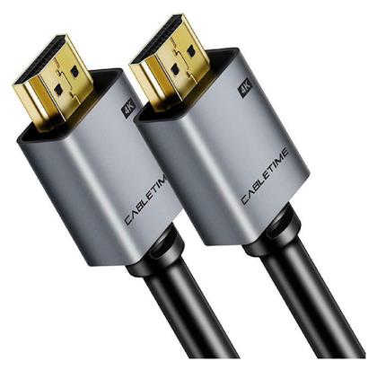 HDMI 2.0 Cable HDMI male - HDMI male 1m Μαύρο Cabletime