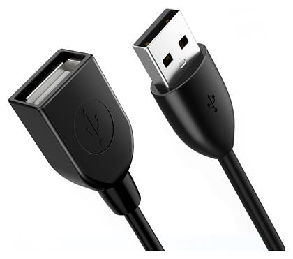 USB 2.0 Cable USB-A male - USB-A female Μαύρο 1m Cabletime