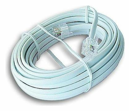Flat Τηλεφωνικό Καλώδιο RJ11 6P4C 3m (ST-TC6P4C-3M) Cablexpert