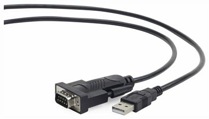 Καλώδιο USB-A σε RS232 9-pin male 1.5m Μαύρο Cablexpert