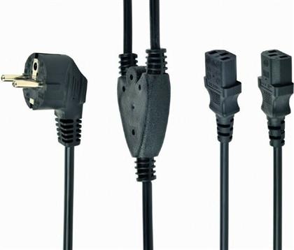 Schuko - IEC C13 Cable 1.8m Μαύρο (PC-186) Cablexpert