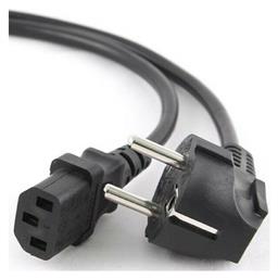 Schuko - IEC C13 Cable 3m Μαύρο (PC-186-VDE-3M) Cablexpert