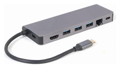 USB-C Docking Station με HDMI 4K PD Ethernet (A-CM-COMBO5-05) Cablexpert