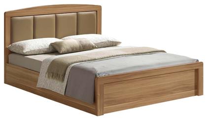 Caliber Υπέρδιπλο για Στρώμα 160x200cm Μπεζ - Woodwell