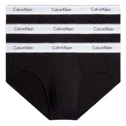 Ανδρικά Σλιπ Black/White Μονόχρωμα 3Pack Calvin Klein