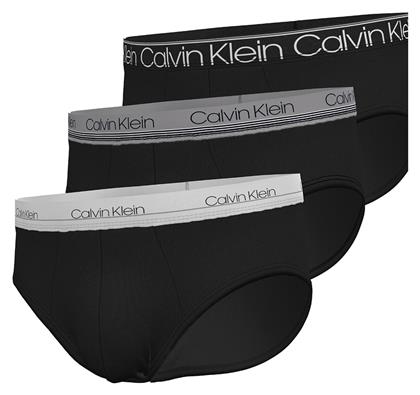 Ανδρικά Σλιπ Μαύρα Μονόχρωμα 3Pack Calvin Klein