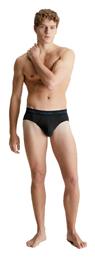 Ανδρικά Σλιπ Μαύρα Μονόχρωμα 3Pack Calvin Klein