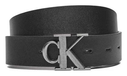 Ανδρική Ζώνη Δερμάτινη Διπλής Όψης Μαύρη Calvin Klein
