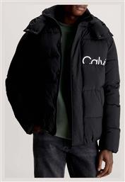 Ανδρικό Χειμωνιάτικο Μπουφάν Puffer Μαύρο Calvin Klein