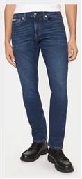 Ανδρικό Παντελόνι Τζιν Ελαστικό Slim Fit Tapered Μπλε Calvin Klein