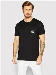 Ανδρικό T-shirt Μαύρο Μονόχρωμο Calvin Klein