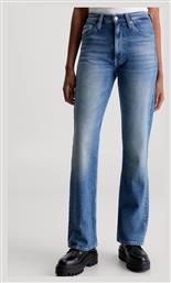 Authentic Ψηλόμεσο Γυναικείο Jean Παντελόνι σε Bootcut Εφαρμογή Denimblue Calvin Klein