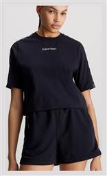 Γυναικείο Αθλητικό Crop T-shirt Μαύρο Calvin Klein