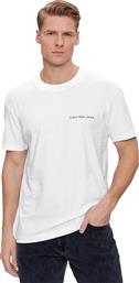 Institutional Ανδρικό T-shirt Κοντομάνικο Λευκό Calvin Klein