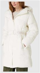 Κοντό Γυναικείο Puffer Μπουφάν Λευκό Calvin Klein
