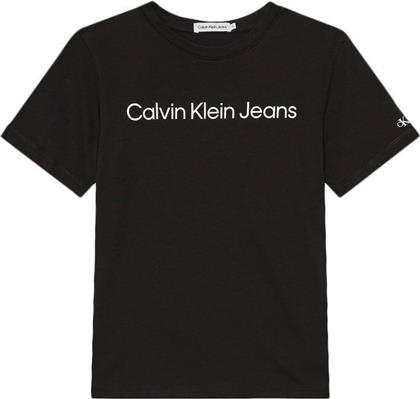 Calvin Klein Logo Παιδικό T-shirt ΛΕΥΚΟ- ΜΑΥΡΟ
