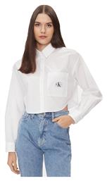 Μακρυμάνικο Γυναικείο Πουκάμισο Bright White Calvin Klein