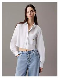 Μακρυμάνικο Γυναικείο Πουκάμισο Λευκό Calvin Klein